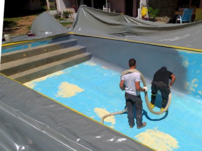 rénovation piscine pendantt travaux